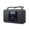 Nešiojamas radijo imtuvas Muse M-091 R — FM/AM, LCD ekranas, maitinimas iš tinklo arba AA/D baterijų, juodas