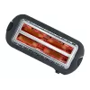 Automatik-Langschlitztoaster AT 2590 (edelstahl/schwarz, 1.400 Watt, für 4 Scheiben Toast)