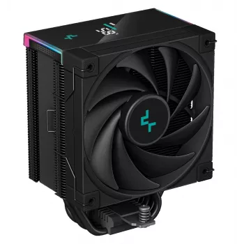 Oro aušintuvas DeepCool AK500S Digital 120 mm, 5 šilumos vamzdelių, PWM ventiliatorius, 1850 RPM, 68,99 CFM, 2,19 mmH2O, Juodas