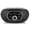 Nešiojamas CD grotuvas JVC RD‑E221B – juodas, CD/MP3, kasečių dekas, USB atkūrimas, FM radijas, AUX, baterija/tinklo maitinimas