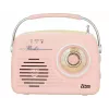 Stalinis radijo imtuvas Eltra LUIZA RETRO SP-11 su MP3, USB ir SD kortele, rožinis