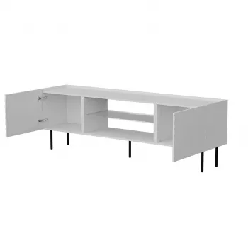 TV spintelė cama meble LUCCA 180x40x59 cm balta