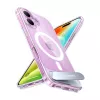 Dėklas Torras Pstand Series iPhone 16 Plus — skaidrus apsauginis dėklas su integruota kojykle