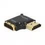 HDMI adapteris DeLOCK 65661, HDMI-A (mot.) / HDMI-A (mot.), 90° į dešinę