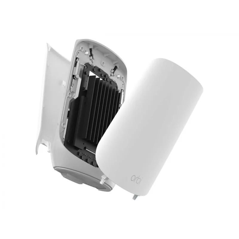 NETGEAR Orbi RBK763S Triju juostų (2,4 GHz / 5 GHz / 5 GHz) Wi-Fi 6 (802.11ax) maršrutizatoriaus rinkinys Baltas 7 vidinės antenos - RBK763S-100EUS
