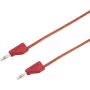 VOLTCRAFT bandomasis laidas [Kištukas 4 mm - Kištukas 4 mm] 2 m Raudonas MSB-300 (MSB-300-2-Red)