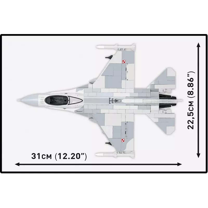 Konstruktorius Cobi F-16C Fighting Falcon – 463 dalys, modelio rinkinys