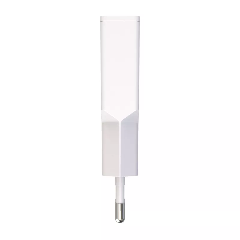 Sieninis įkroviklis Akyga AK-CH-27 30W USB-C USB-A PD GaN 5-20V / 1.5-3A baltas