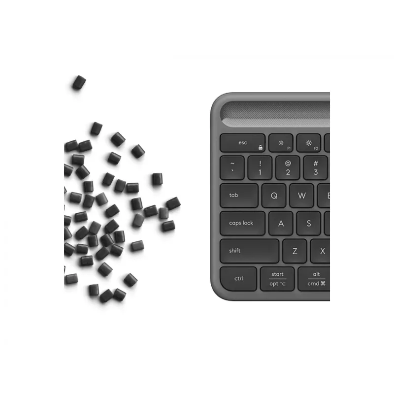 Logitech Signature Slim Solar+ K980 belaidė klaviatūra, vokiška QWERTZ, grafito spalvos