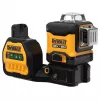 Lazerinis nivelyras DeWalt DCE089D1G18-QW žalias spindulys savaiminis išsilyginimas 360° su imtuvo suderinamumu