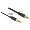 Garso kabelis DeLOCK 66075 0,5 m 3,5 mm Juodas