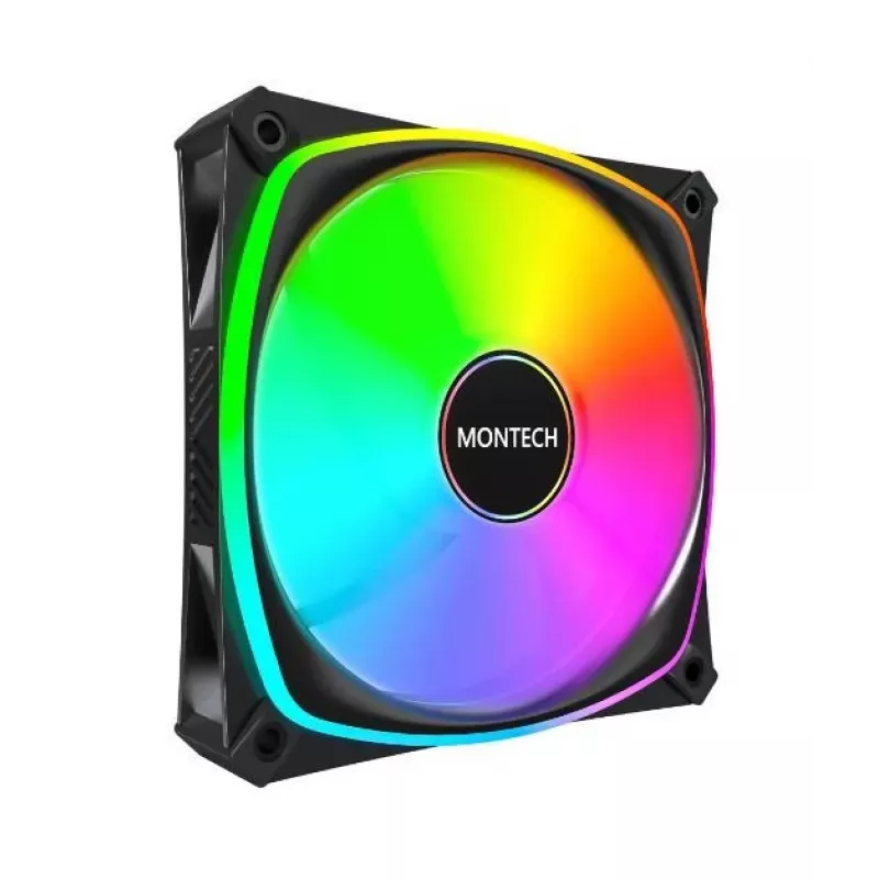 MONTECH AX120 PRO Black 120mm ARGB 3 rinkinys