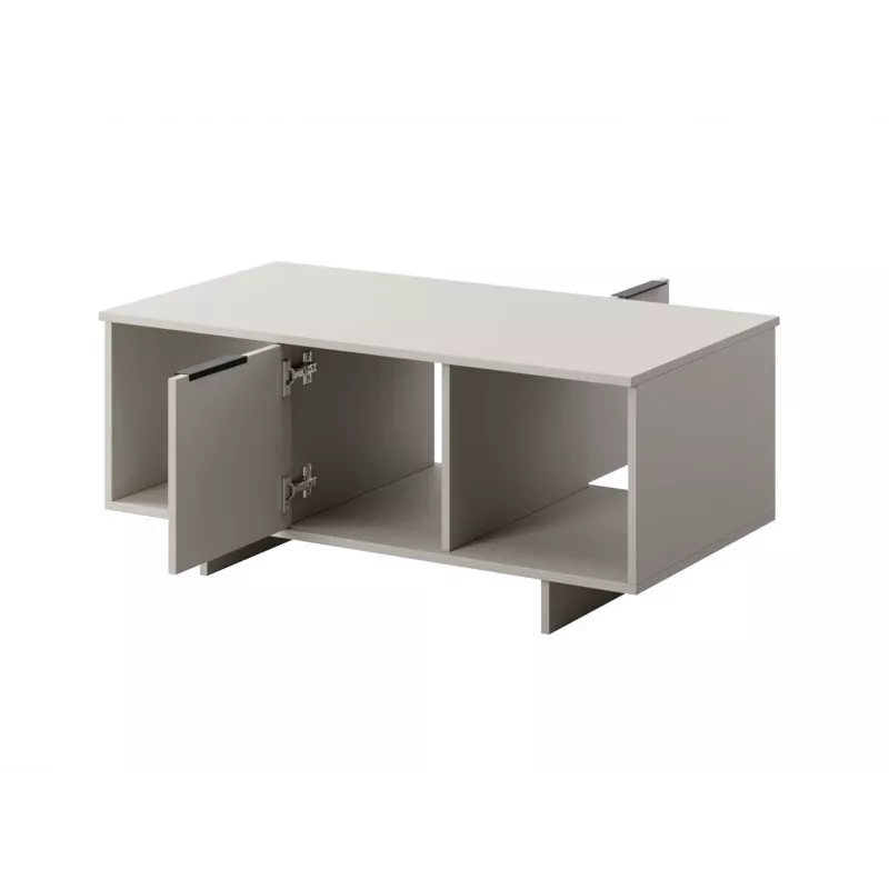 Staliukas kavos cama meble ALMA 100×55×55 cm, stačiakampis smėlio spalvos stalviršis, kashmyras