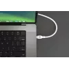 HYPER HyperJuice 240W Silikoninis USB-C į USB-C laidas (1 m) - Baltas