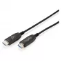 Hibridinis šviesolaidinis HDMI laidas DIGITUS UHD 8K, 60 m