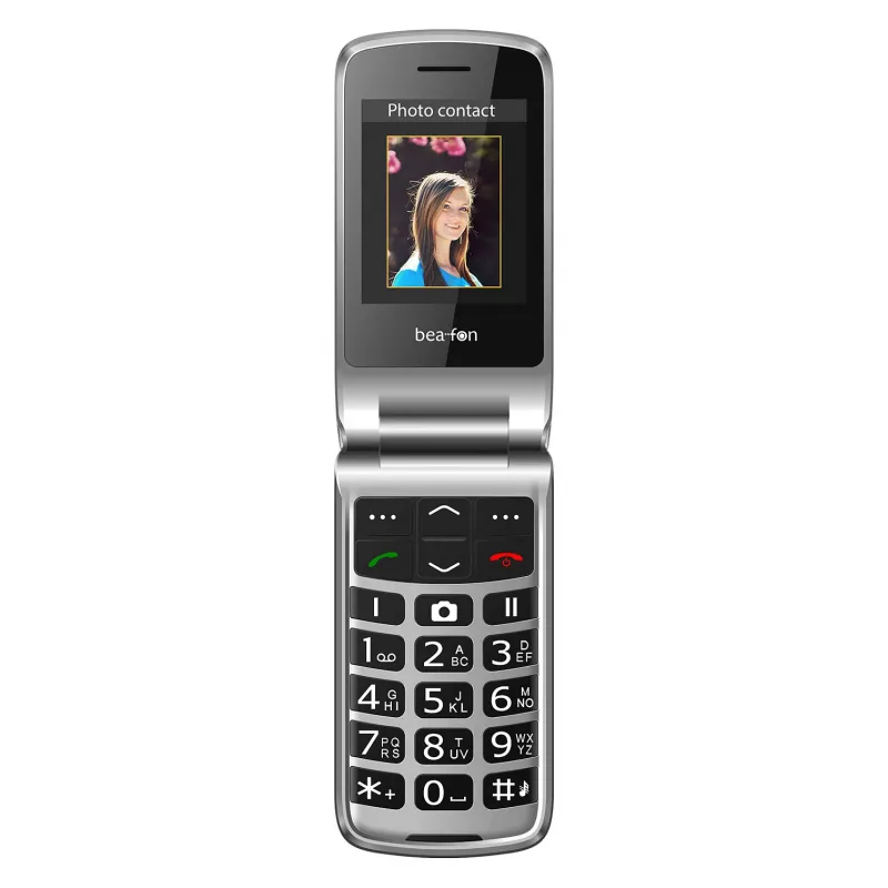 Bea-fon SL605 juodas (2026) - sulankstomas telefonas