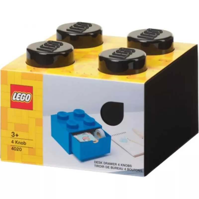 LEGO stalčius 4, juoda dėžutė su smaigeliais