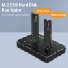 Qoltec 52274 M.2 SSD diskų dėklas | NVMe | SATA | USB-C | DUAL 2 x 2TB