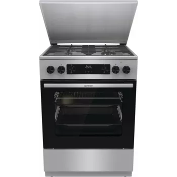 Gorenje GKS6C71XF Laisvai pastatoma viryklė su orkaite Sidabrinė
