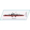 Lėktuvnešio Tirpitz modelis COBI COBI-4839 Konstravimo rinkinys Mastelis 1:300 Ilgis 870 mm Aukštis 215 mm