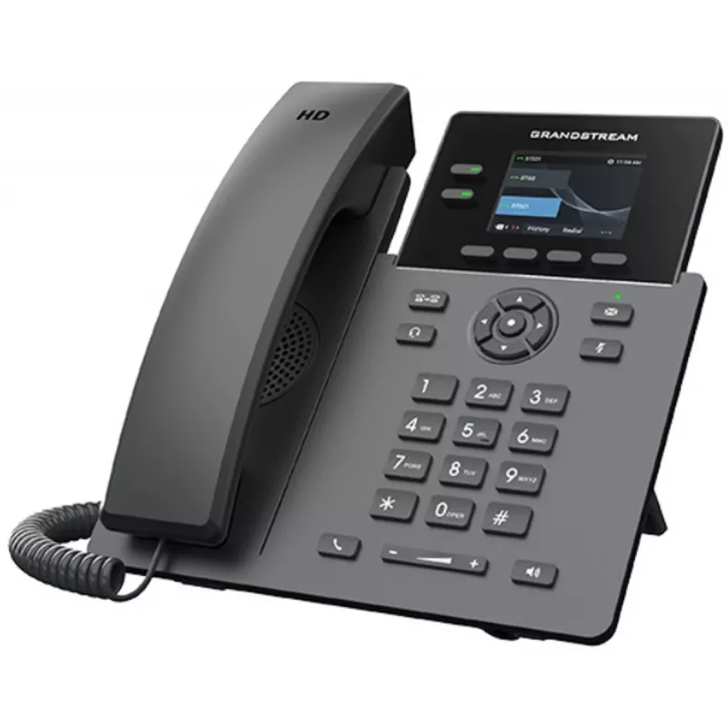 IP telefonas Grandstream GRP2610 2 linijos HD garsas, operatorinės klasės VoIP telefonas