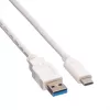 VALUE USB 3.0 laidas (vyriškas) į USB Type C (vyriškas) - 5 V - 900 mA - 50 cm - Baltas (11.99.9010)