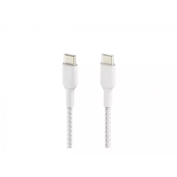 Pintas USB-C į USB-C laidas, 1 m, baltas