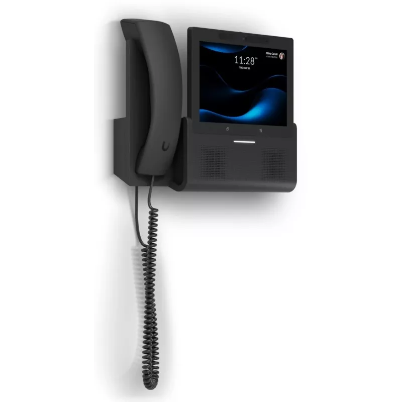 IP telefonas UBIQUITI G3 Touch Wall — 7 colių 1280×800 ekranas, 32 GB atmintis, 5 MP kamera, Gigabit Ethernet, Wi‑Fi (802.11a/b/g/n/ac), juodas