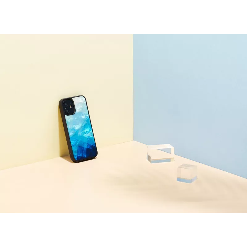 iKins apsauginis dėklas Apple iPhone 12 mini — mėlyno ežero su juodais akcentais
