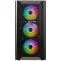 Korpusas Montech XR Wood Midi Tower Juodas – Riešutmedžio mediena, ATX/Micro-ATX/Mini-ITX, 3x120mm priekiniai ventiliatoriai, 2x3.5 colio + 2x2.5 colio vietos