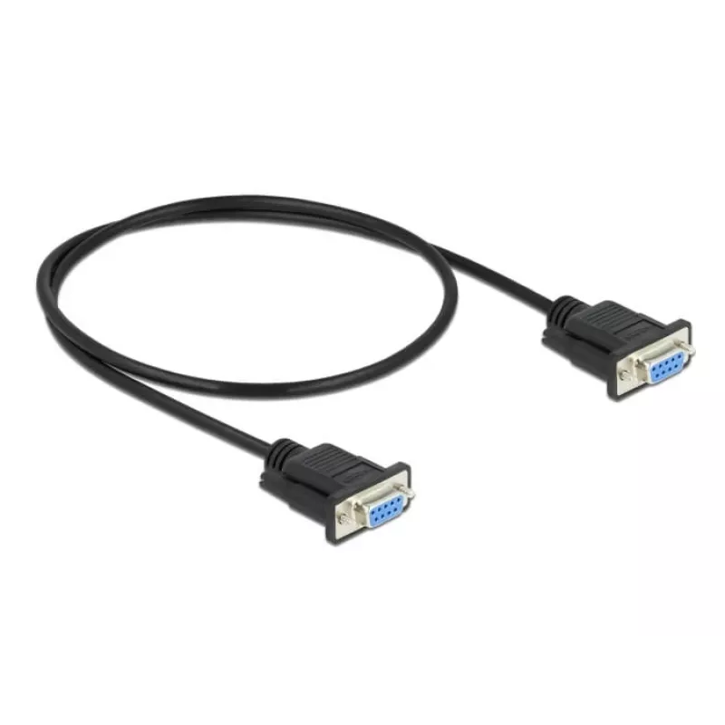 Serijinis kabelis DeLOCK 86614 Juodas 0,5 m RS-232