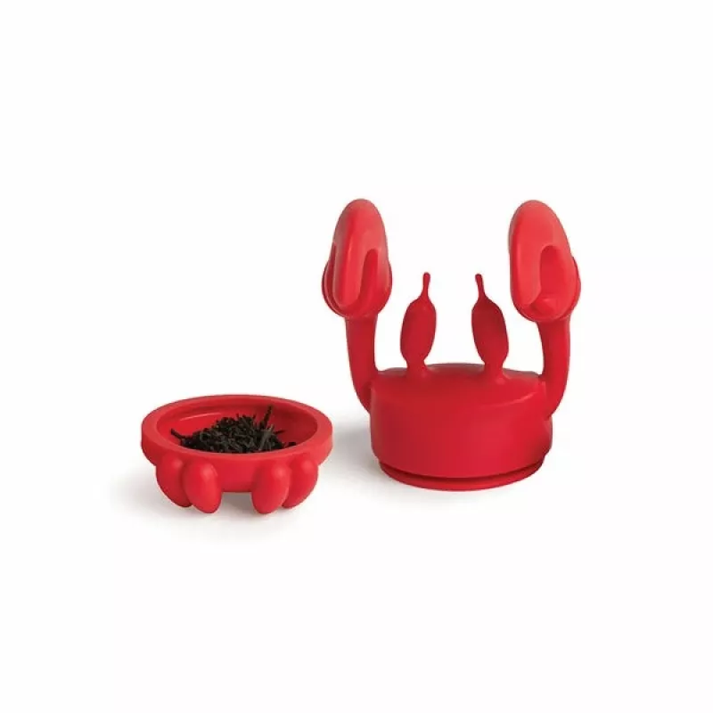 Silicininis arbatos užpilduvas Ototo Design OT973 raudonas 66mm 81mm