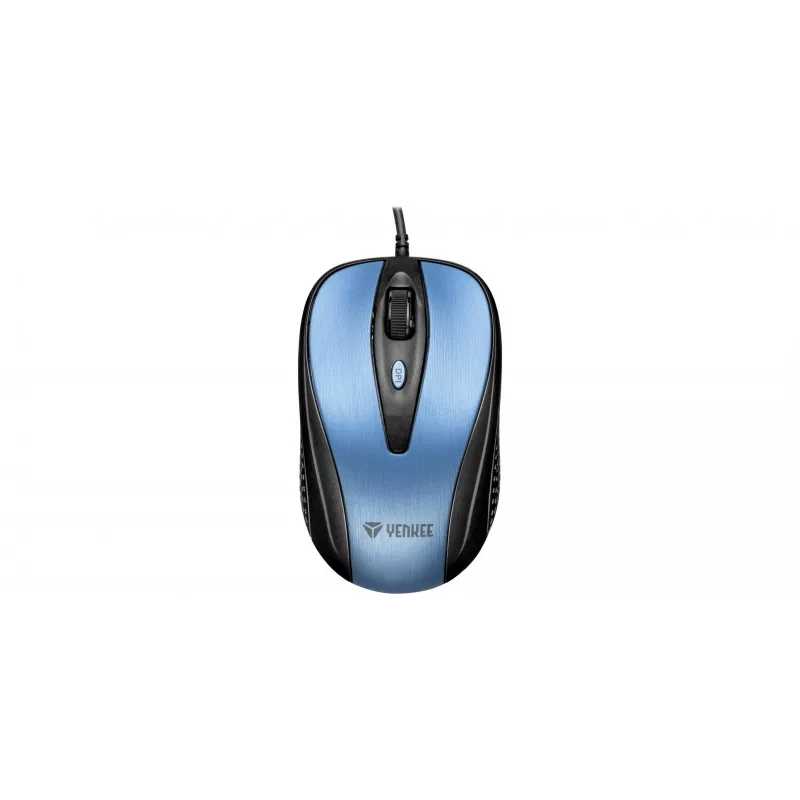 Yenkee YMS 1025BE QUITO USB laidinė pelė, optinė, simetriška, mėlyna