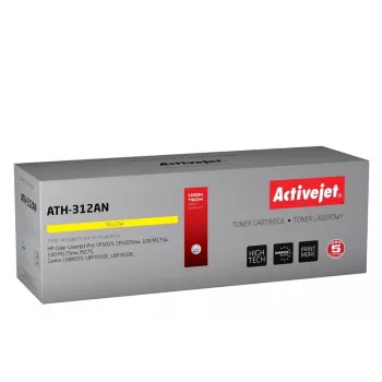 Kasetė su toneriu ActiveJet ATH-312AN geltona, suderinama su HP 126A/CE312A ir Canon CRG-729Y, 1000 puslapių, vienoje pakuotėje