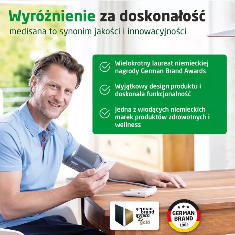 Viršutinės rankos kraujospūdžio matuoklis Medisana BU 572 (baltas)