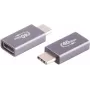 USB-C adapteris ShiverPeaks Pro 4.0 Metal, USB-C į USB-C, metalinis korpusas