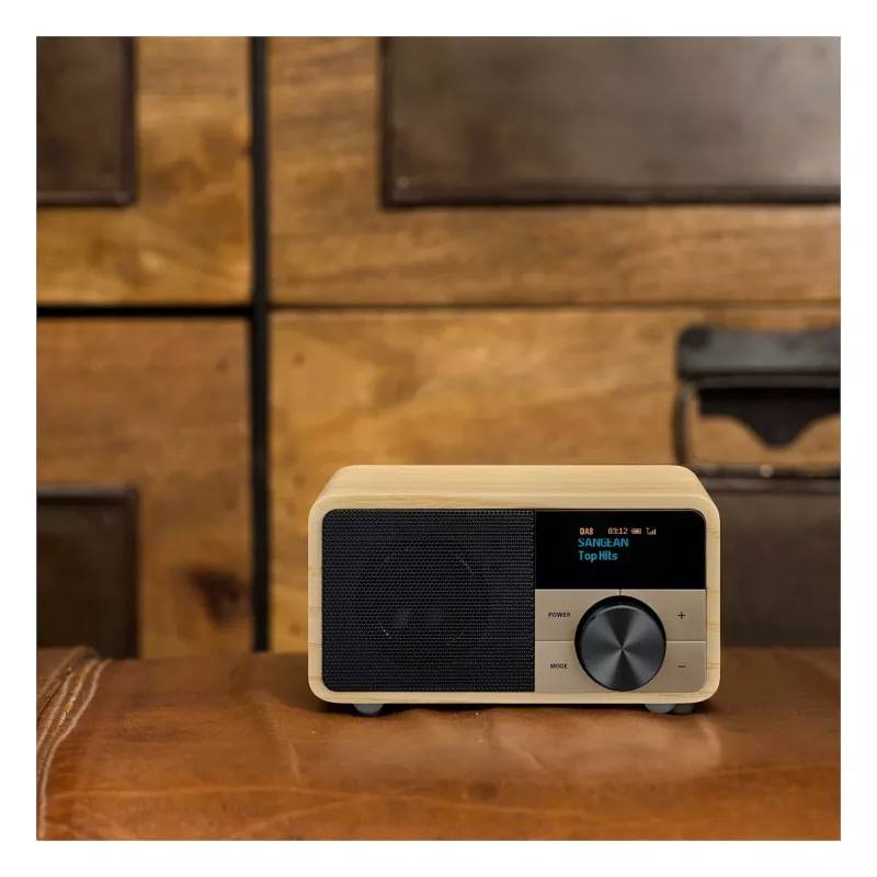 Stalinis radijo imtuvas Sangean DDR-7 Natural Wood FM AM Bluetooth