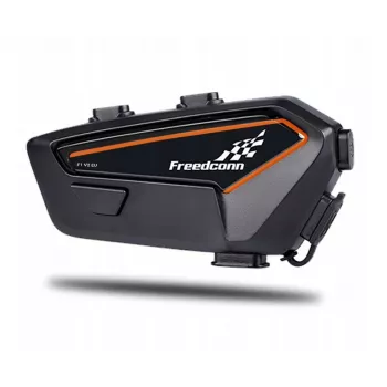 Ausinės „FreedConn F1 V2 EU“ – belaidės Bluetooth 5.2, IP65, 1100 mAh baterija, iki 48 h pokalbių, FM radijas, mikrofonas, segtukas