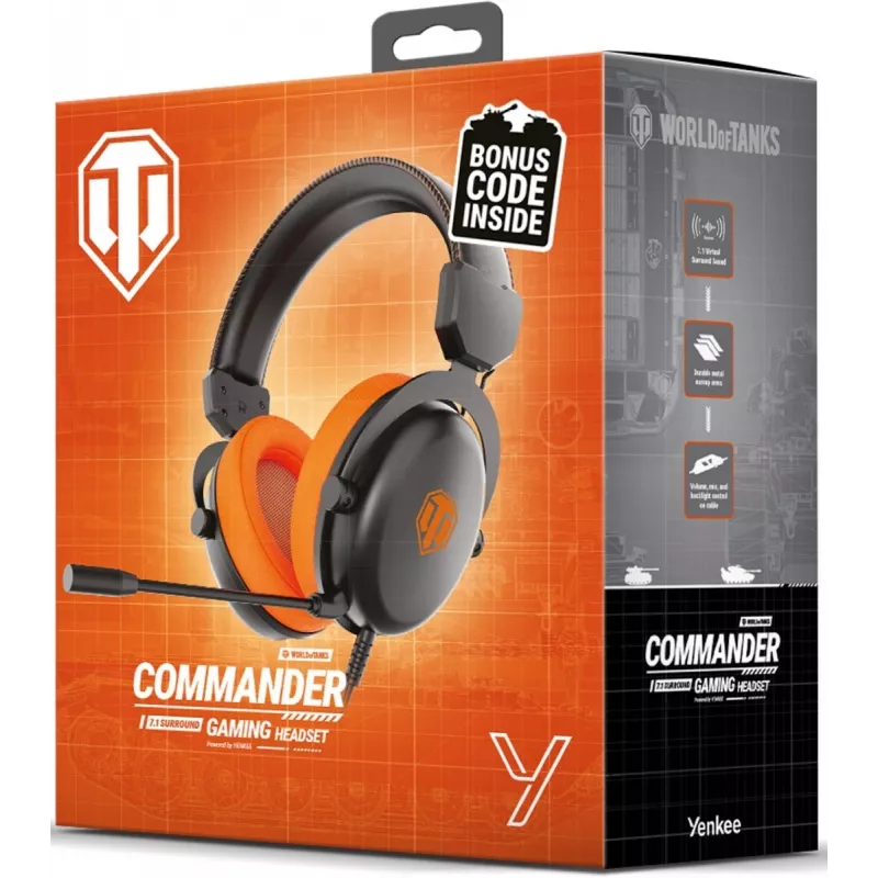 Ausinės YENKEE COMMANDER WT300