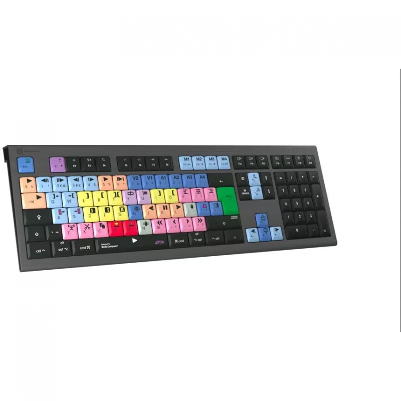 Logickeyboard LKB-MCOM4-A2M-UK klaviatūra USB QWERTY anglų juoda