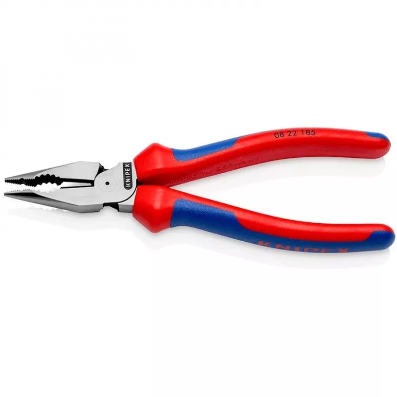KNIPEX 08 22 185 Adatinės replės, 1,3 cm, 61 HRC, mėlynos/raudonos, 55 mm, 185 mm