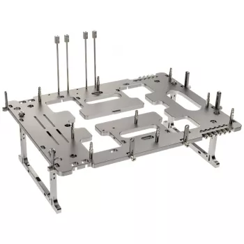 Atviras testinis stovas Streacom BC1 V2 – benchtable korpusas, titano spalva