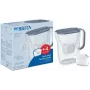 BRITA vandens filtro ąsotis Style Essential Graphite su 4 MAXTRA Pro filtrais, 2.4 L talpa, 1.4 L filtruoto vandens