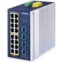 Valdomas pramoninis eterneto jungiklis PLANET IGS-4215-16P4X L2+ 16 prievadų 10/100/1000T PoE 4 prievadai 10G SFP+