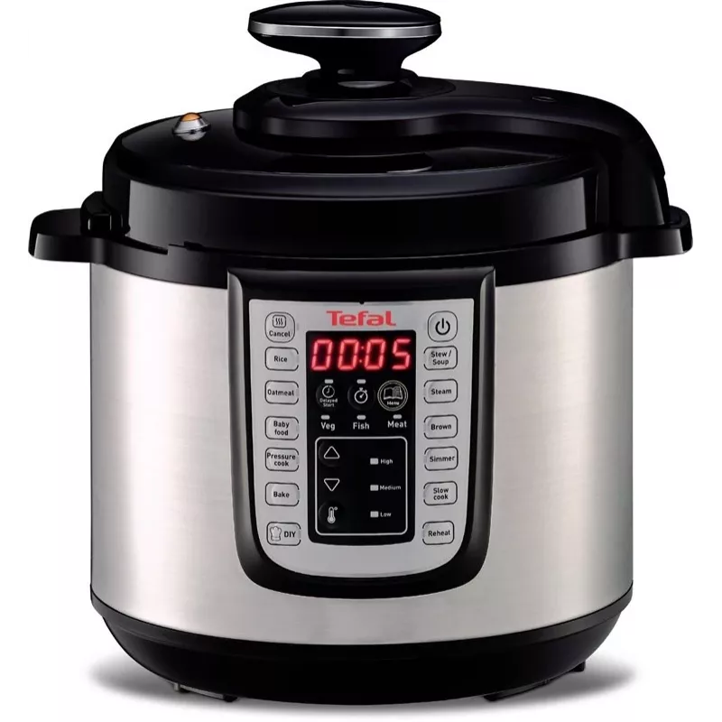 Tefal CY505EE0 daugiafunkcis puodas 3,8 L Juoda, Sidabrinė