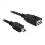 USB laidas DeLOCK 82905 USB 2.0 0,5 m USB A – Mini-USB B juodas