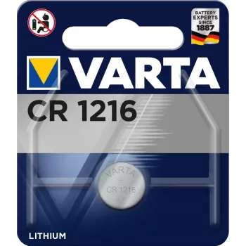 Varta CR1216 Ličio baterija 3V 25mAh lizdinėje pakuotėje