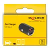 DeLOCK 64277 Automobilinis greitasis įkroviklis su USB prievadu, juodas