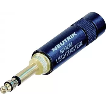 Neutrik NP3CM-B, juodas stereofoninis jungties aksesuaras