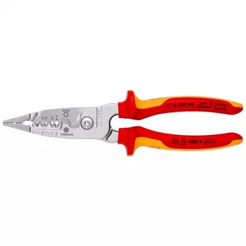 Kabelių nuėmiklis Knipex 13 76 200 ME, 6 mm, nerūdijantis plienas, raudona/geltona